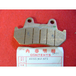 Plaquette de frein AV Honda VF750 VF1000 - Réf. 45105MJ1672