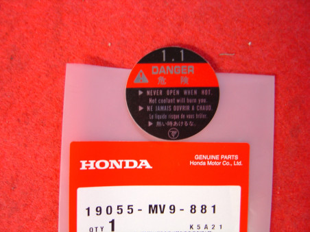 Autocollant Bouchon Radiateur Honda – Réf. 19055MV9881