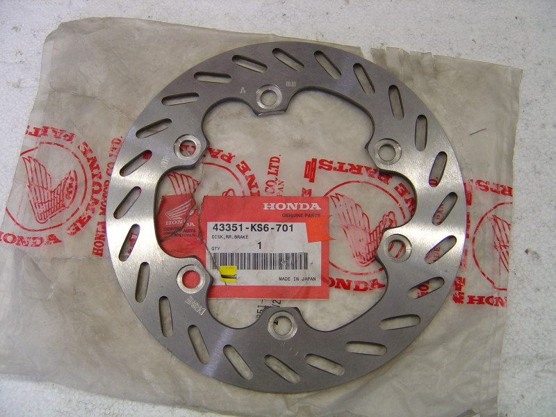 Disque de frein arrière neuf Honda CR 43351-KS6-701