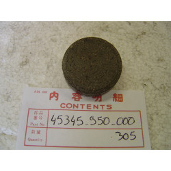 Plaquette de frein B de CB125S3 idem 45345950305 HONDA 45345-950-000