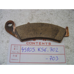 Plaquette frein avant Honda CR125 CR250 CR500 XR250 - 45105KS6702