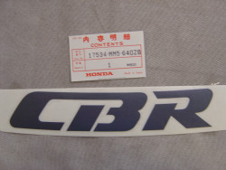 Décor autocollant de réservoir de CBR1000FJ 88 coté gauche code couleur ty