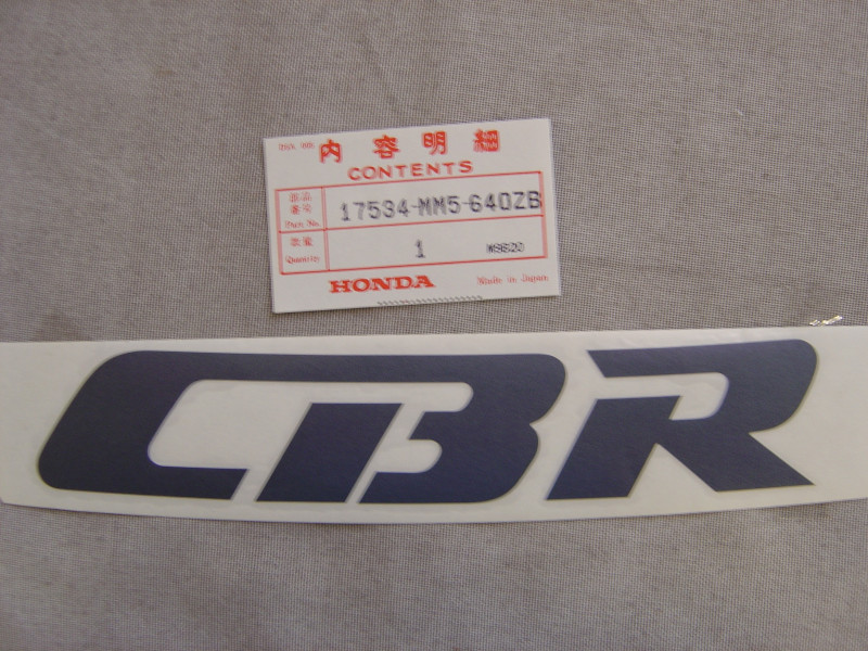 Décor autocollant réservoir gauche Honda CBR1000FJ 88 type 8