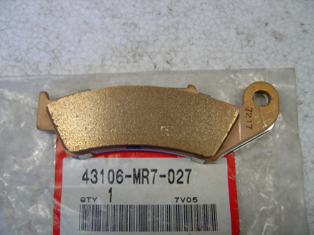 Plaquette B Frein AR Honda VFR750R 88-91 | Réf. 43106MR7027