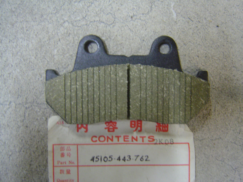 Plaquette de frein Honda CB125TD 82-84 | Réf. 45105443762