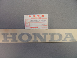 Décor autocollant réservoir gauche Honda VFR750FH 87 – Réf. 17532ML7700ZC