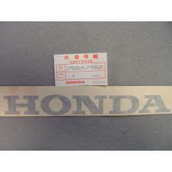 Décor autocollant réservoir gauche Honda VFR750FH 87 – Réf. 17532ML7700ZC