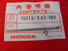 Aiguille de boisseau 28D + clip carbu Honda CR125R 81/82
