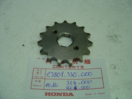 Pignon sortie boîte 15 dents Honda CBS125 SL125 - Ref 23801330000