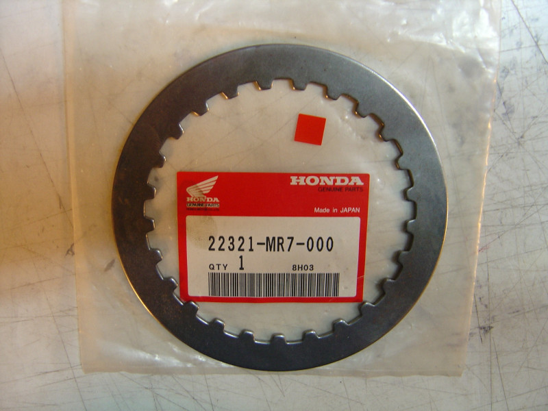 Disque lisse d'embrayage de VFR750R RC30 88-89 honda 22321-MR7-000
