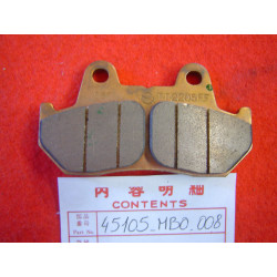 Plaquettes frein avant Honda VF750SC – Réf. 45105MB0008