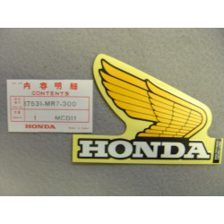 Décor autocollant réservoir droit Honda VFR750R RC30 88-89