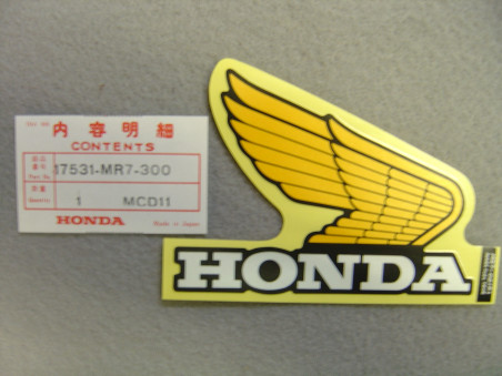 Décor autocollant réservoir droit Honda VFR750R RC30 88-89