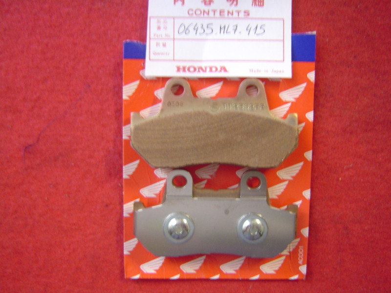 Plaquettes frein AR Honda VFR750F CBR600 CBR1000 06435-ML7-415