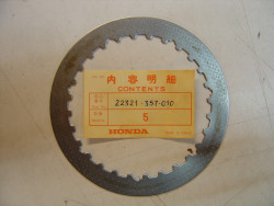 Disque lisse d'embrayage divers modèles ex CR250M-CR450R Elsinore CB500Four