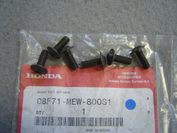 Kit de six vis M6x16 de fixation de sabot de NT700V 07-13 honda 08F71-MEW-800S1
