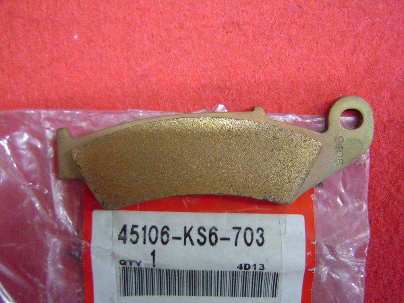 Plaquette frein avant Honda XR250 XR600 1990 - Réf. 45106KS6703