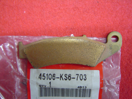 Plaquette frein avant Honda XR250 XR600 1990 - Réf. 45106KS6703