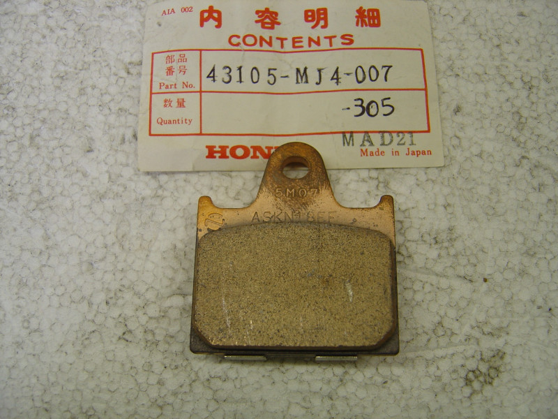Plaquette frein AR Honda VF1000R 43105-MJ4-007
