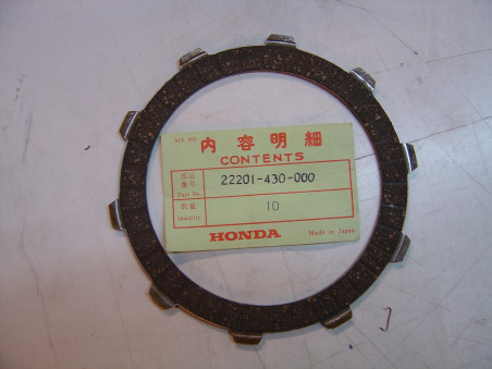 Disque garni embrayage Honda CR250R Elsinore – Réf. 22201430000