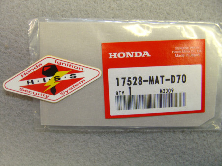 Étiquette autocollante HISS Honda CB1000R 09 – Réf. 17528MATD70