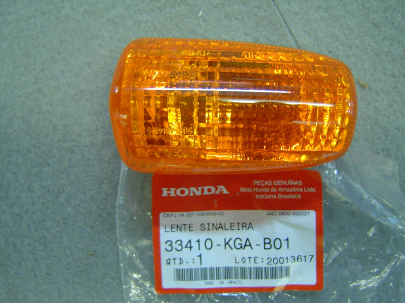 Cabochon Clignotant Honda XR125 CG125 04-07 Réf. 33410-KGA-B01