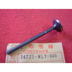 Soupape échappement de VFR750 1986 Honda 14721-ML7-000 idem 14721-ML7-690