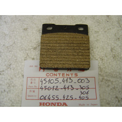 Plaquette frein Honda CB250 CB400 CB750KZ - Réf. 45105-413-003