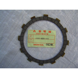 Disque Garni Embrayage Honda 22201MB0003 | VF750 VF1000