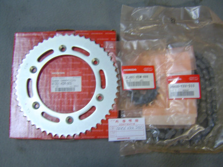 Kit chaîne Honda XR125L 428V pignons 17/54 dts - 06406KRHD20