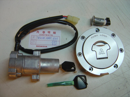 Kit contacteur clefs + bouchon réservoir Honda CBR1100XX