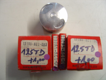 Jeu 2 Pistons Honda +1,00 mm avec Segments | Réf. 13105KC1003K