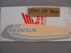 Autocollant réservoir gauche Honda XL125SZ 1979 – Réf. 17512437300ZB