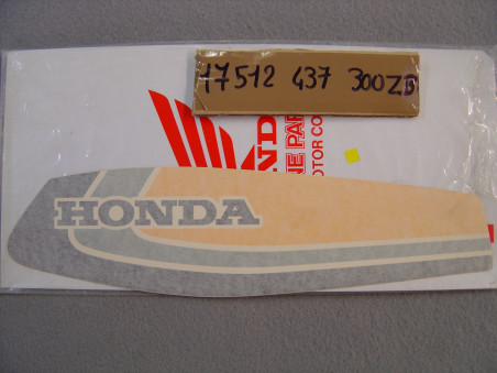 Autocollant réservoir gauche Honda XL125SZ 1979 – Réf. 17512437300ZB