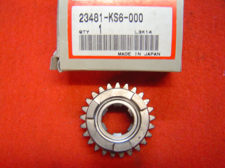 Pignon 25 dents 5ème boîte Honda CR125R 1986 - 23481KS6000