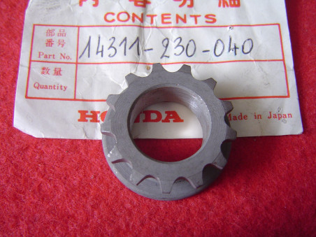 Pignon 13 dents chaîne distribution vilebrequin Honda CB125K