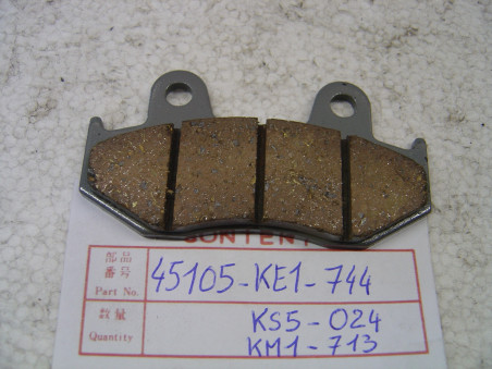 Plaquette frein avant Honda MTX125RW XL125R 45105KE1744