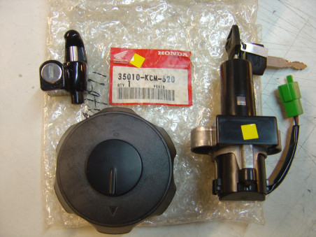 Kit Contacteur Clefs + Bouchon Réservoir Honda XLR125RW