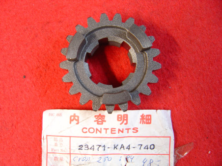 Pignon 21 dents 4ème sortie boîte Honda CR250 84 | 23471-KA4-740
