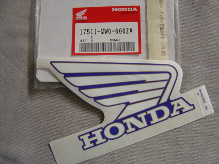 Décor autocollant réservoir droit CBR900RRN 92 Honda – Type 1