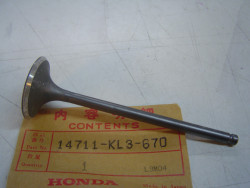 Soupape d'admission de XR350R 14711-KL3-670 idem 14711-KF0-000