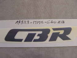 Décor autocollant de réservoir de CBR1000FJ 88 coté droit code couleur typ