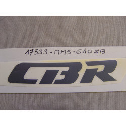 Décor autocollant réservoir droit Honda CBR1000FJ 88 - Réf 17533-MM5-640ZB