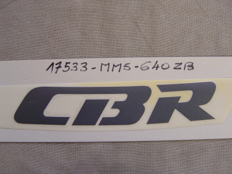 Décor autocollant réservoir droit Honda CBR1000FJ 88 - Réf 17533-MM5-640ZB