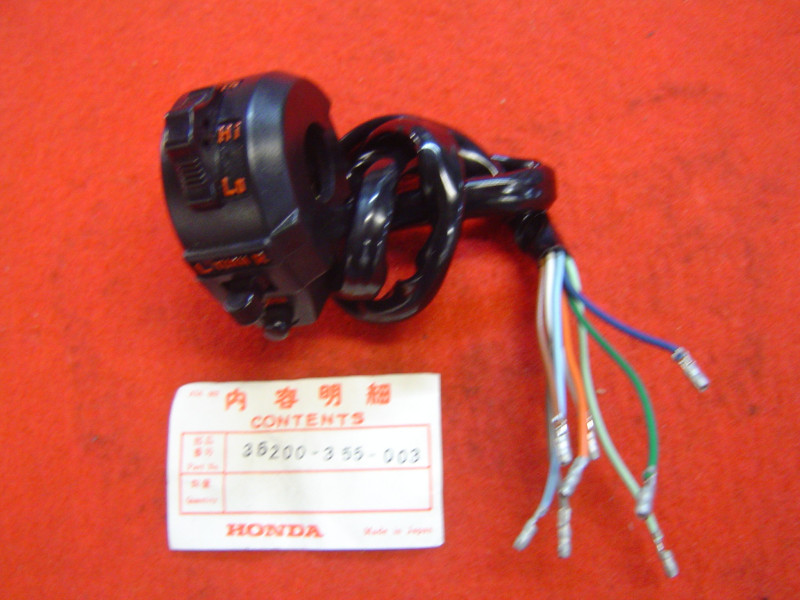 Commodo gauche Honda TL125 – Référence 35200355003