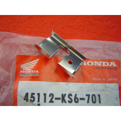 Tôle appui plaquettes frein AV Honda CR125 - 45112KS6701