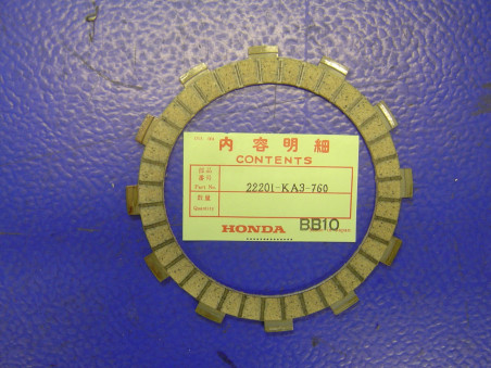 Disque garni embrayage Honda CR125 85-86 réf. 22201KA3760