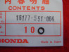 Joint Torique Gicleur Principal Honda SL350 CB250-350K | Réf. 16177551004