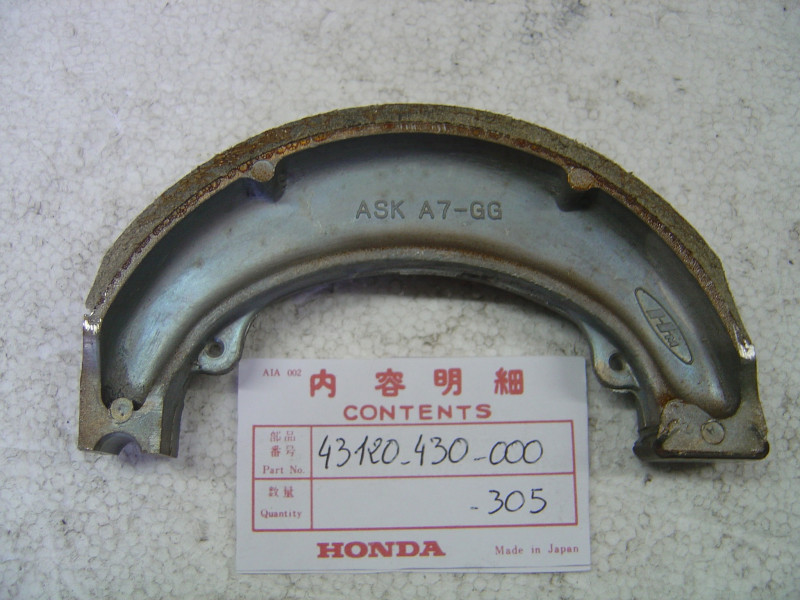 Mâchoire frein arrière Honda 43120-430-000