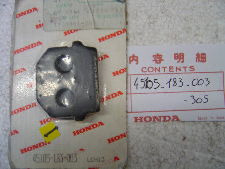 Plaquette de frein A Honda MB80SZ - Réf. 45105183003